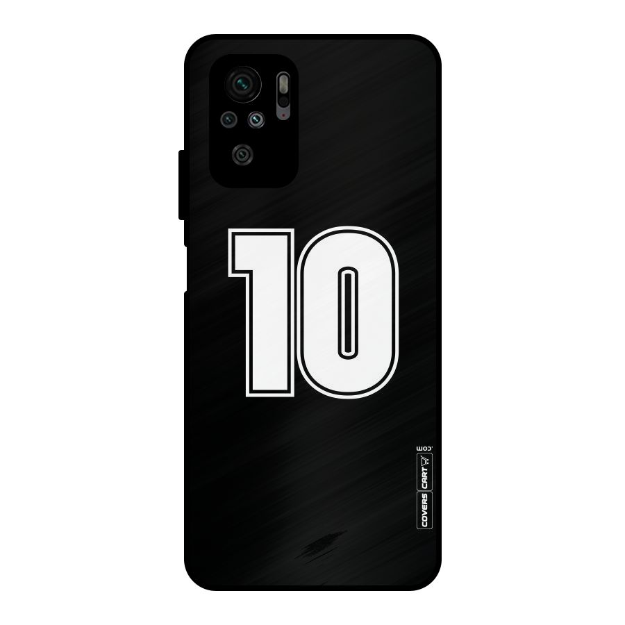 Number 10 Metal Back Case for Redmi Note 10S