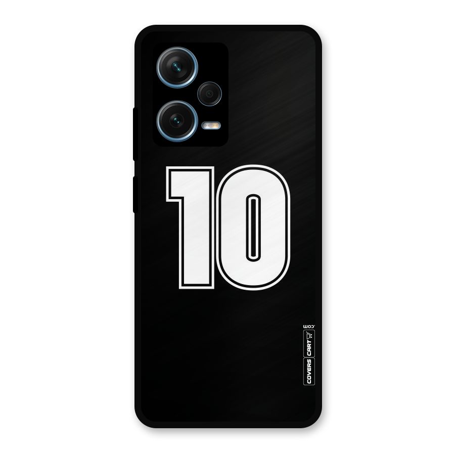Number 10 Metal Back Case for Redmi Note 12 Pro Plus 5G