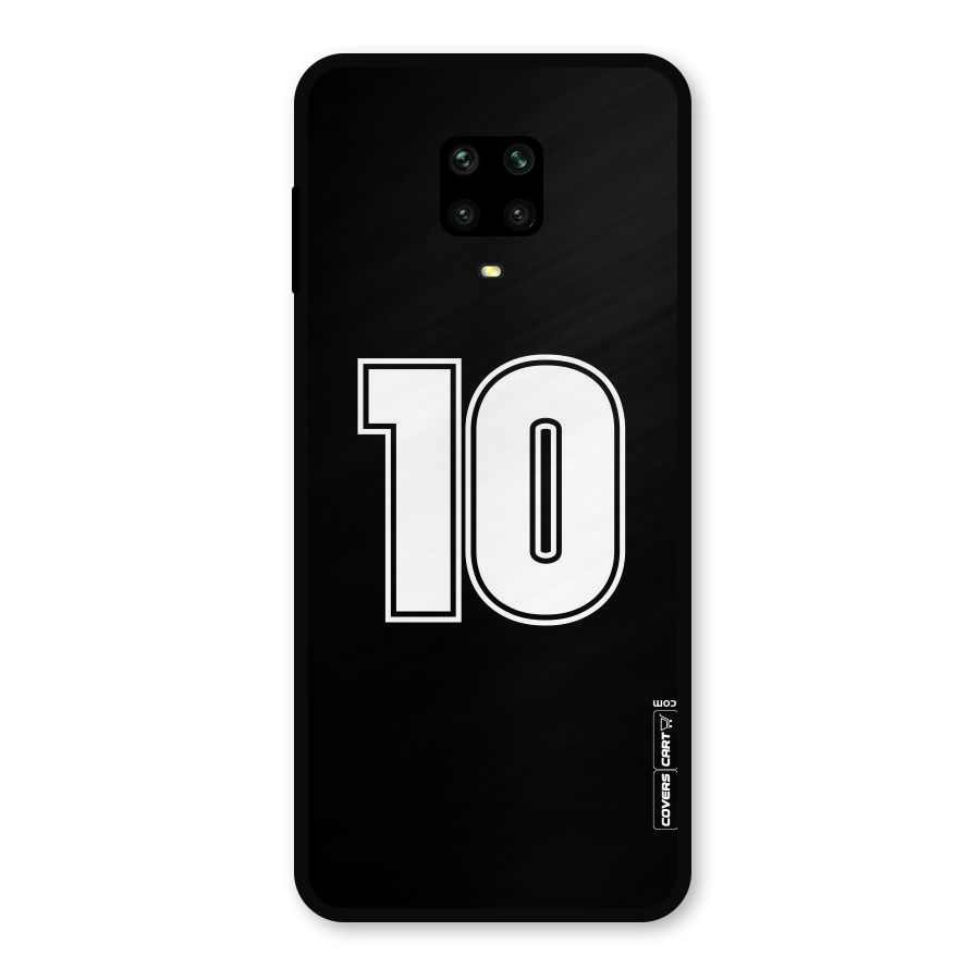 Number 10 Metal Back Case for Redmi Note 9 Pro Max