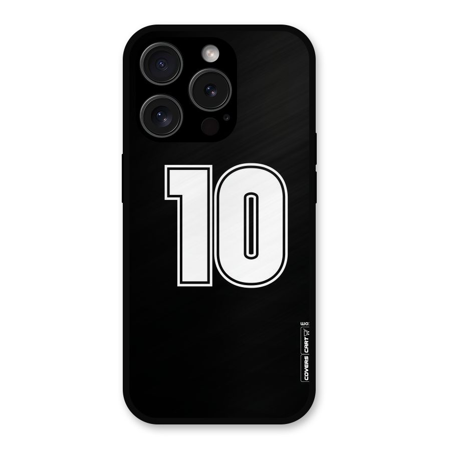 Number 10 Metal Back Case for iPhone 15 Pro