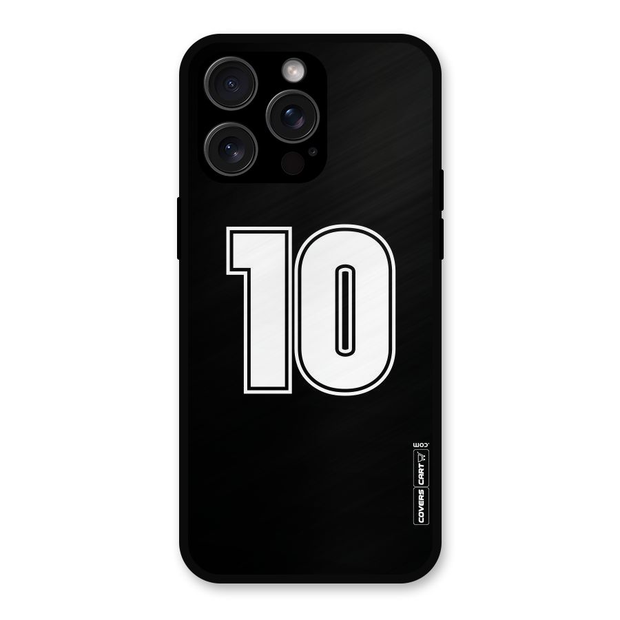 Number 10 Metal Back Case for iPhone 15 Pro Max