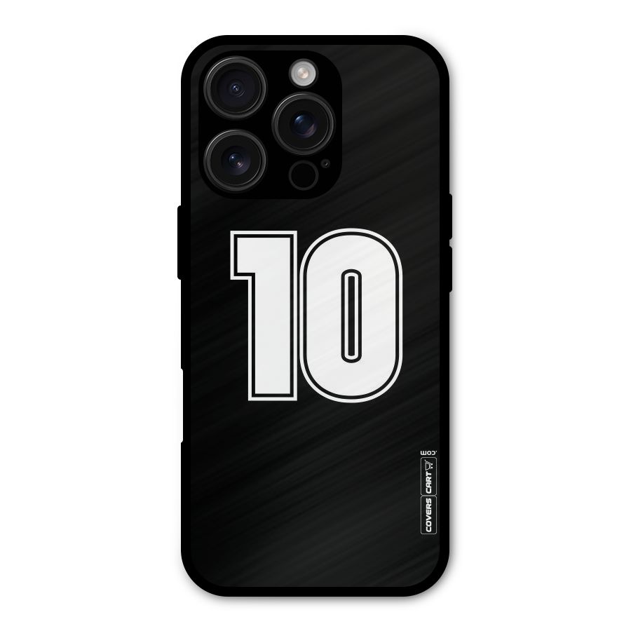 Number 10 Metal Back Case for iPhone 16 Pro
