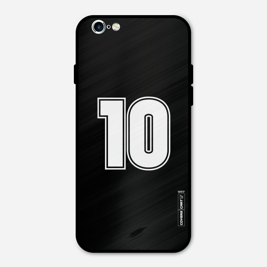 Number 10 Metal Back Case for iPhone 6 6s