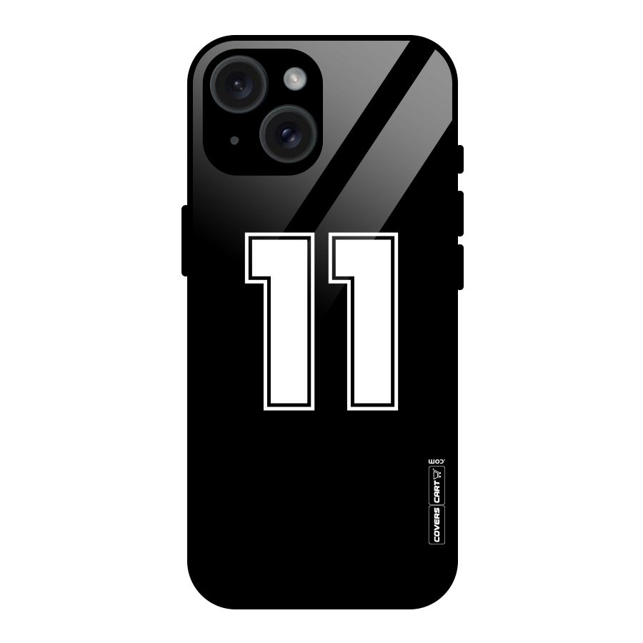 Number 11 Glass Back Case for iPhone 15