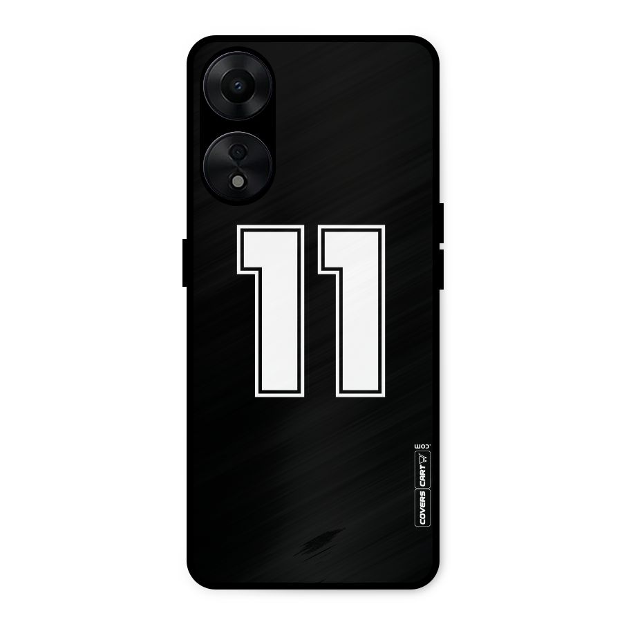 Number 11 Metal Back Case for Oppo A78 5G