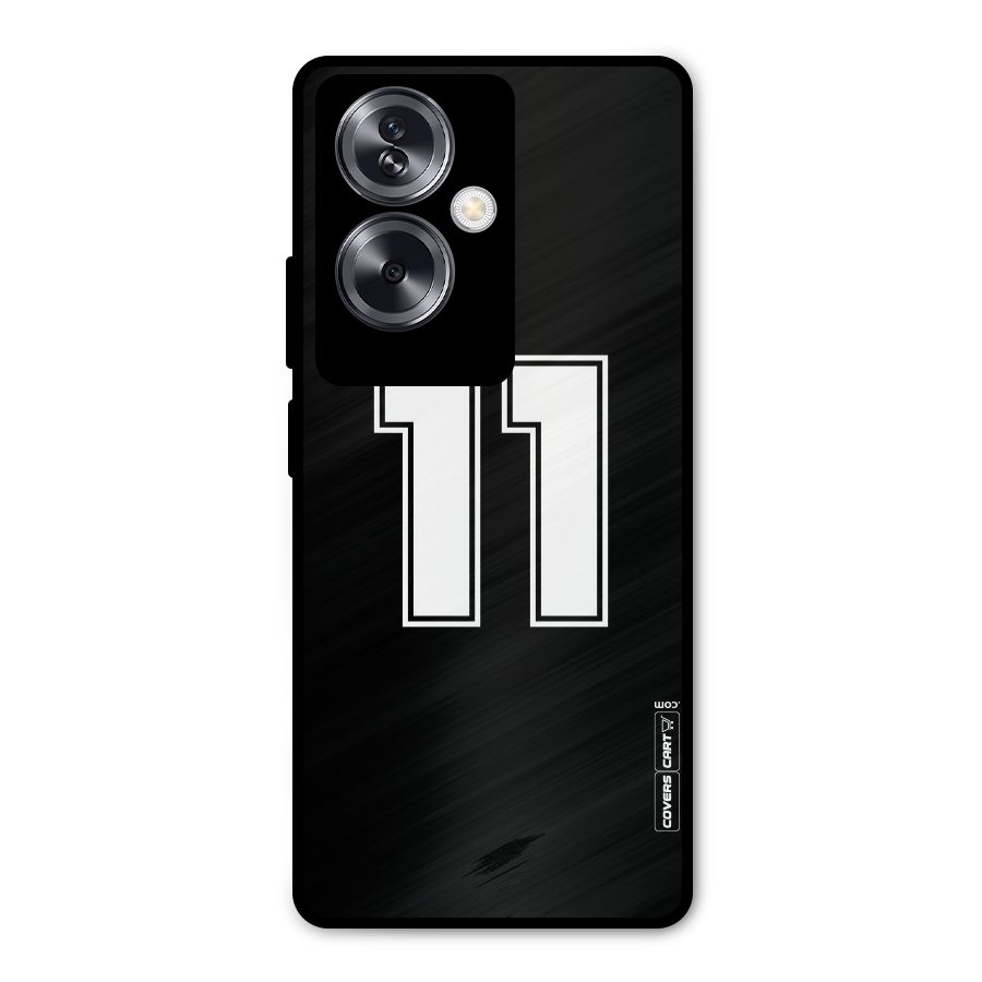 Number 11 Metal Back Case for Oppo A79 5G