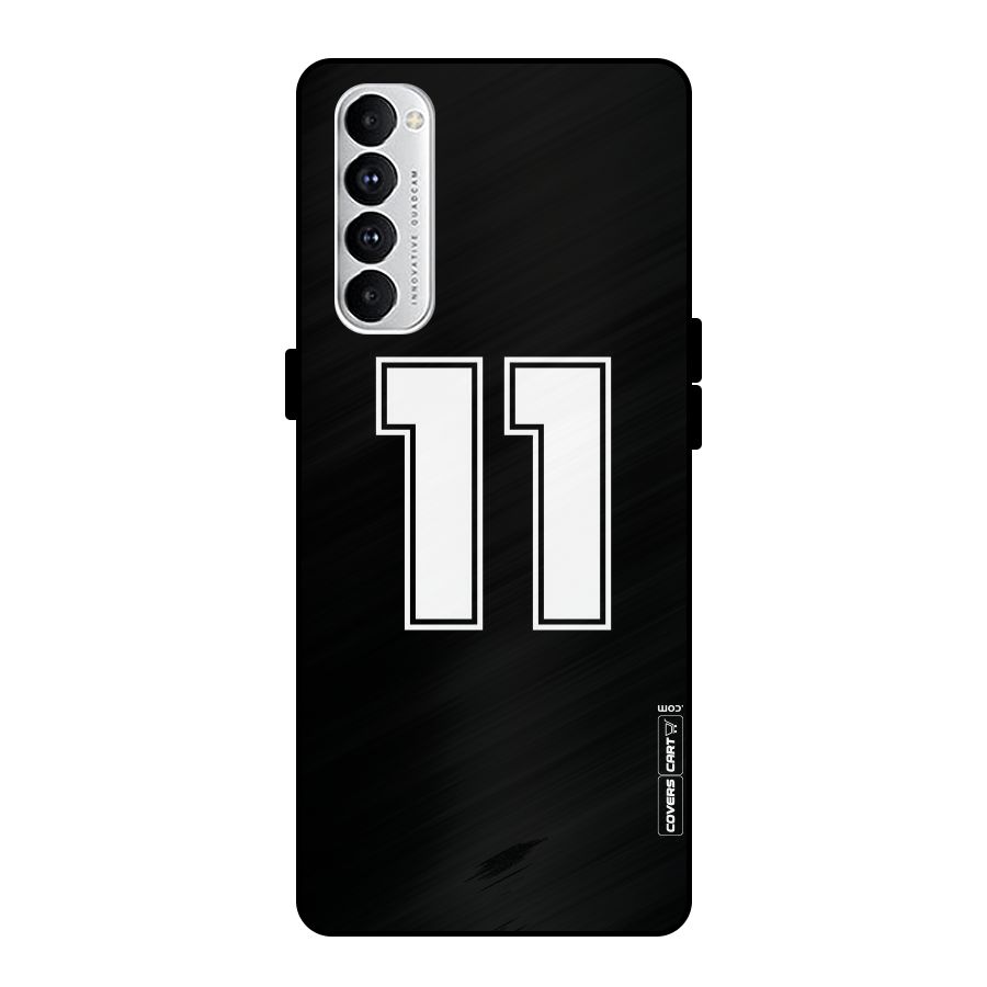 Number 11 Metal Back Case for Oppo Reno4 Pro