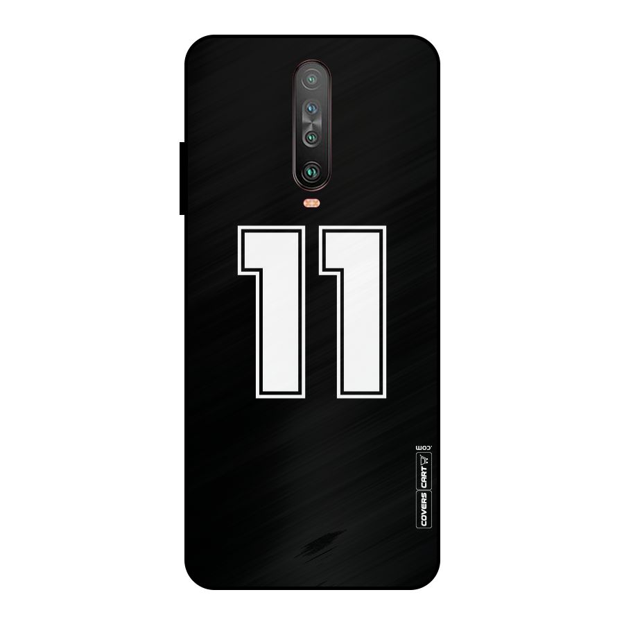 Number 11 Metal Back Case for Poco X2