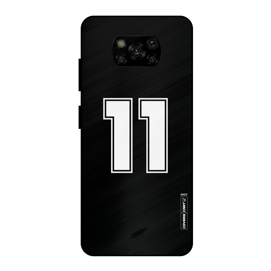 Number 11 Metal Back Case for Poco X3