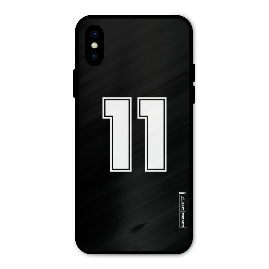 Number 11 Metal Back Case for iPhone XS