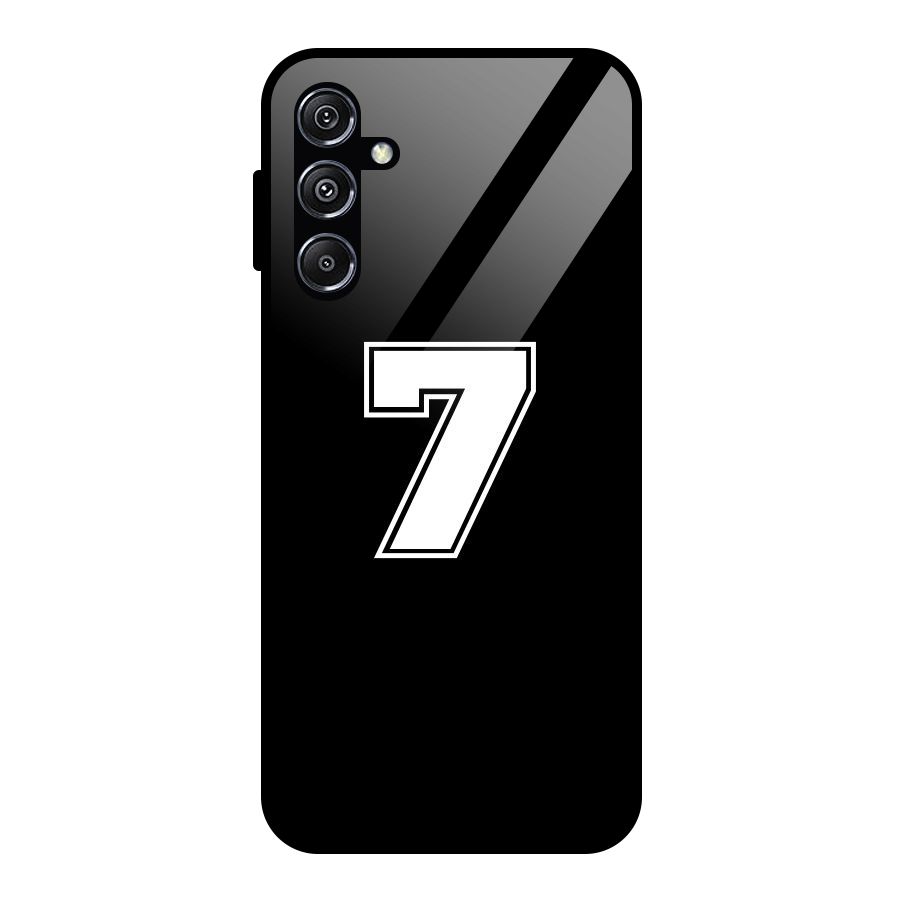 Number 7 Glass Back Case for Galaxy M34 5G