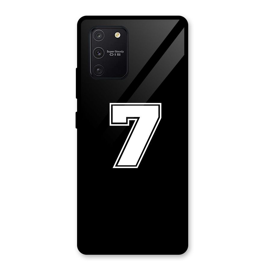Number 7 Glass Back Case for Galaxy S10 Lite