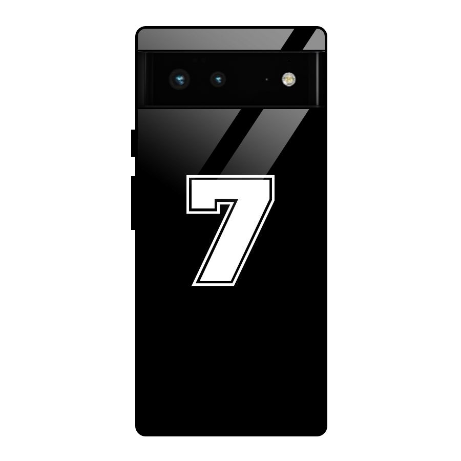Number 7 Glass Back Case for Google Pixel 6
