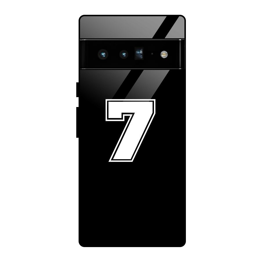 Number 7 Glass Back Case for Google Pixel 6 Pro