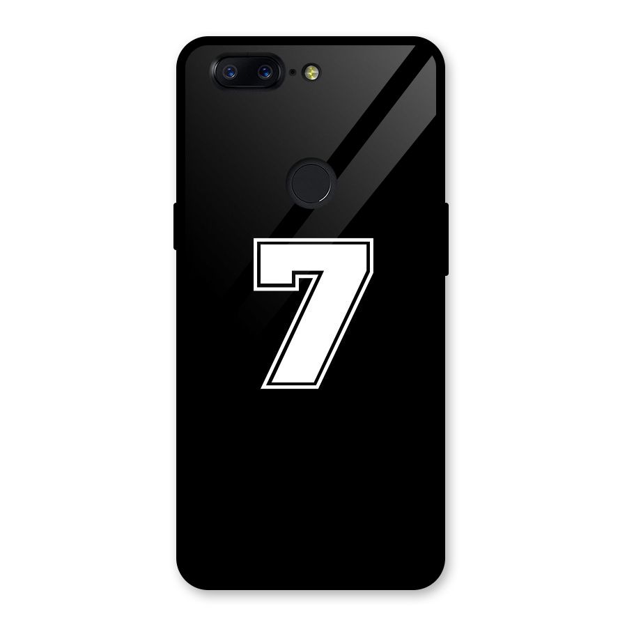 Number 7 Glass Back Case for OnePlus 5T