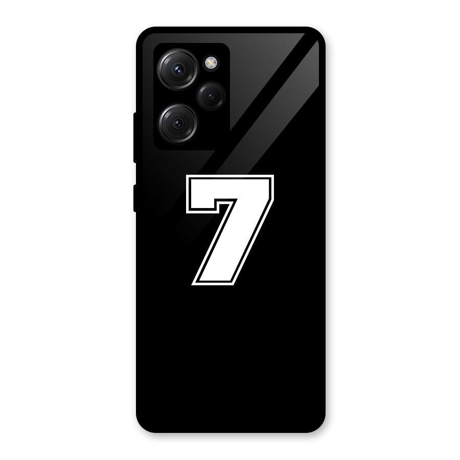 Number 7 Glass Back Case for Poco X5 Pro