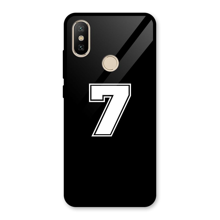 Number 7 Glass Back Case for Redmi A2