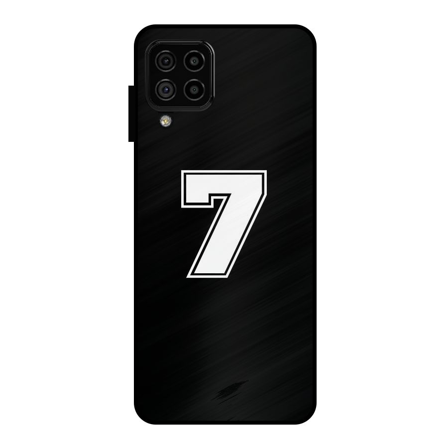Number 7 Metal Back Case for Galaxy A22 4G