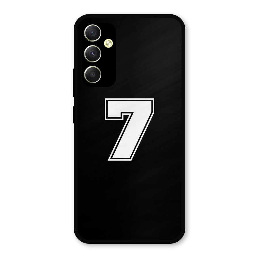 Number 7 Metal Back Case for Galaxy A34