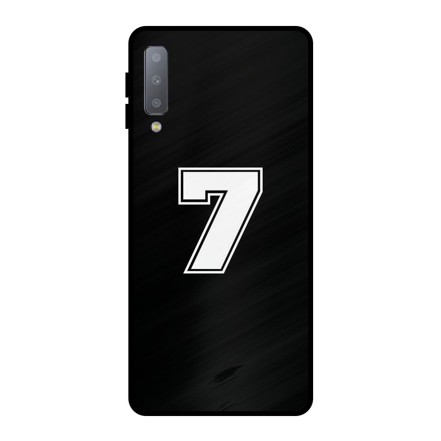 Number 7 Metal Back Case for Galaxy A7 (2018)