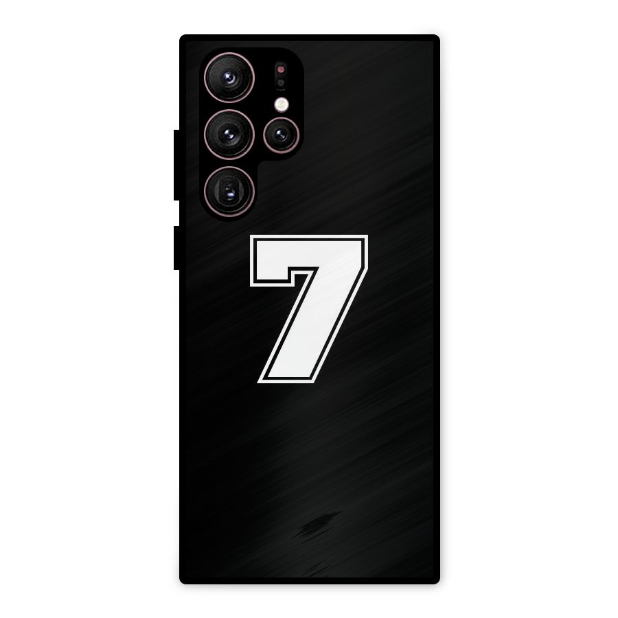 Number 7 Metal Back Case for Galaxy S22 Ultra 5G