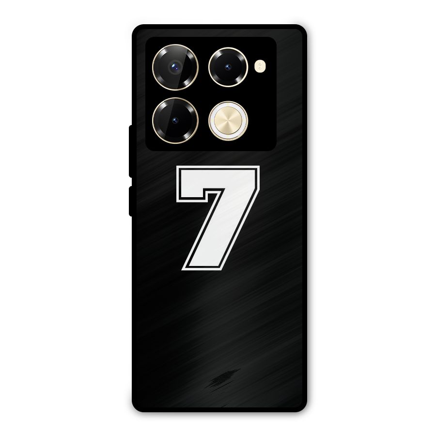 Number 7 Metal Back Case for Infinix Note 40 Pro Plus