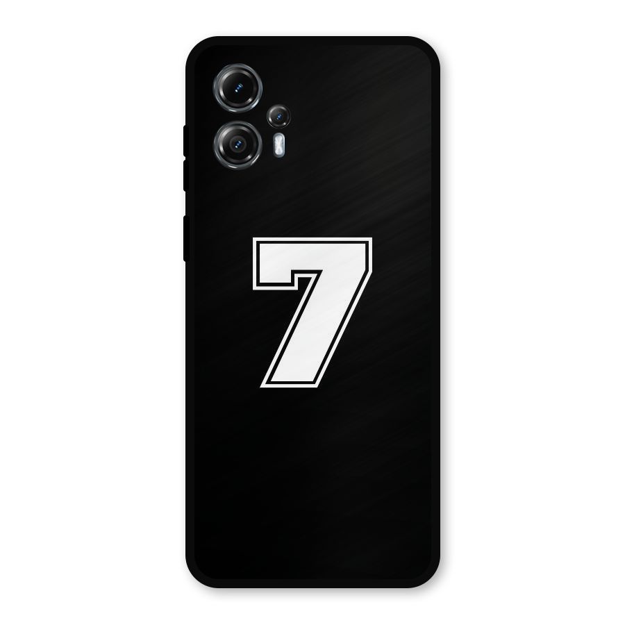 Number 7 Metal Back Case for Moto G13