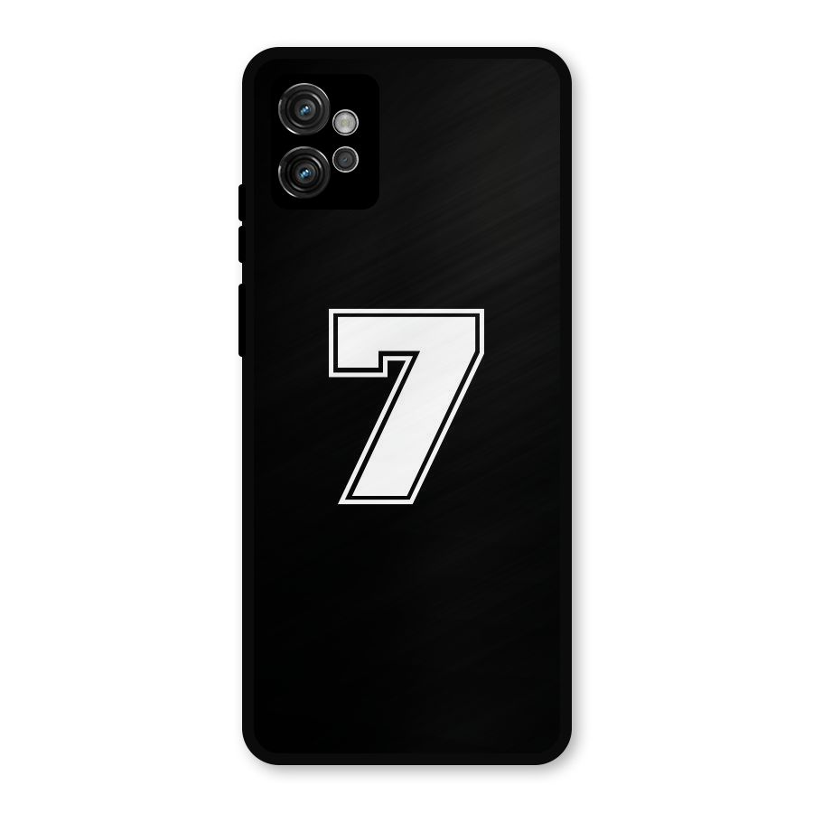 Number 7 Metal Back Case for Moto G32