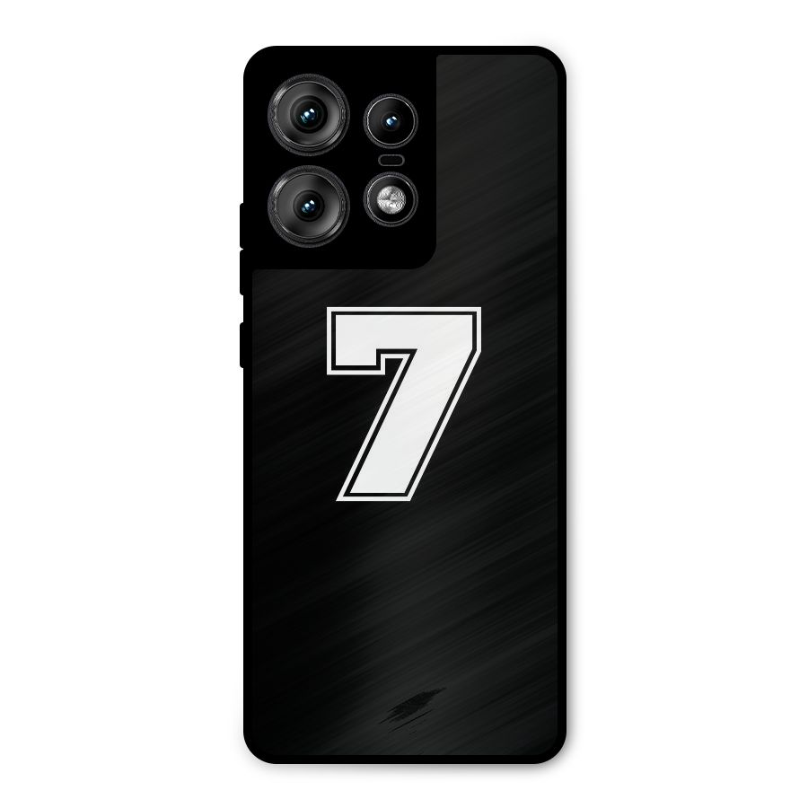 Number 7 Metal Back Case for Motorola Edge 50 Pro