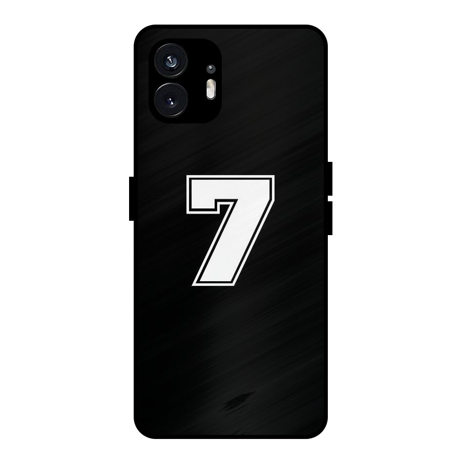 Number 7 Metal Back Case for Nothing Phone 2