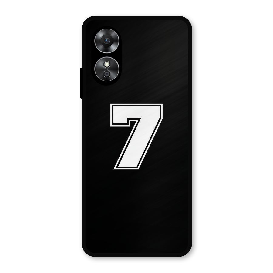 Number 7 Metal Back Case for Oppo A17
