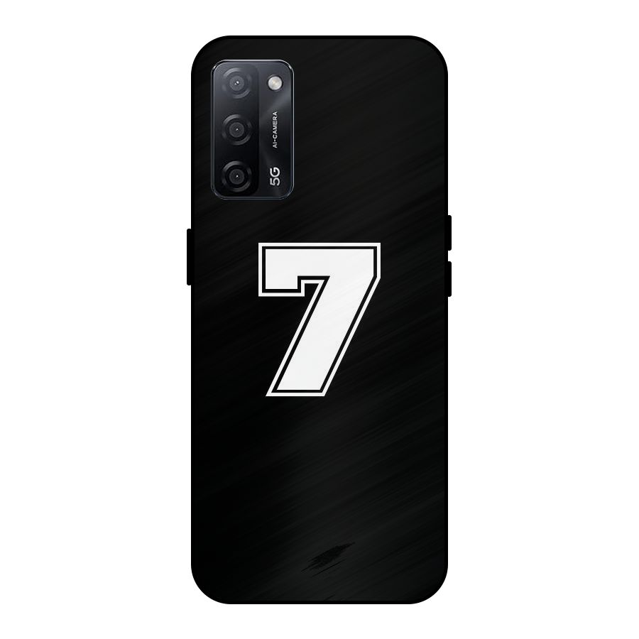 Number 7 Metal Back Case for Oppo A53s 5G