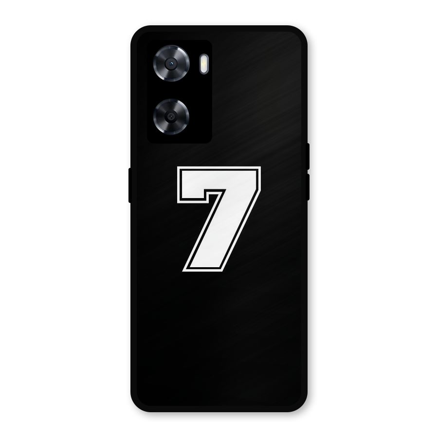 Number 7 Metal Back Case for Oppo A57 2022