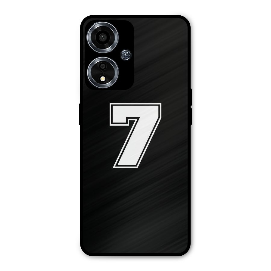 Number 7 Metal Back Case for Oppo A59