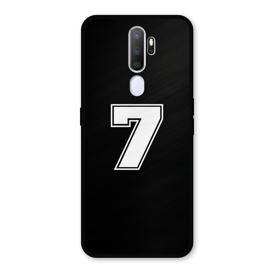 Number 7 Metal Back Case for Oppo A9 (2020)