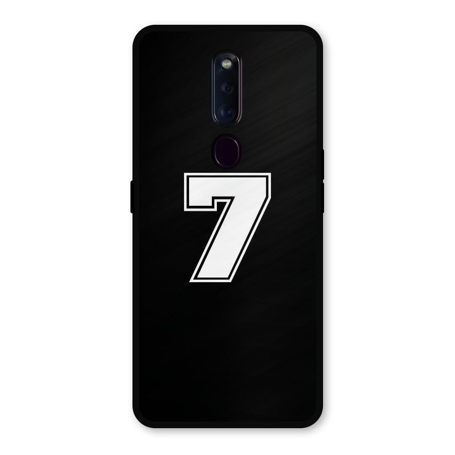 Number 7 Metal Back Case for Oppo F11 Pro