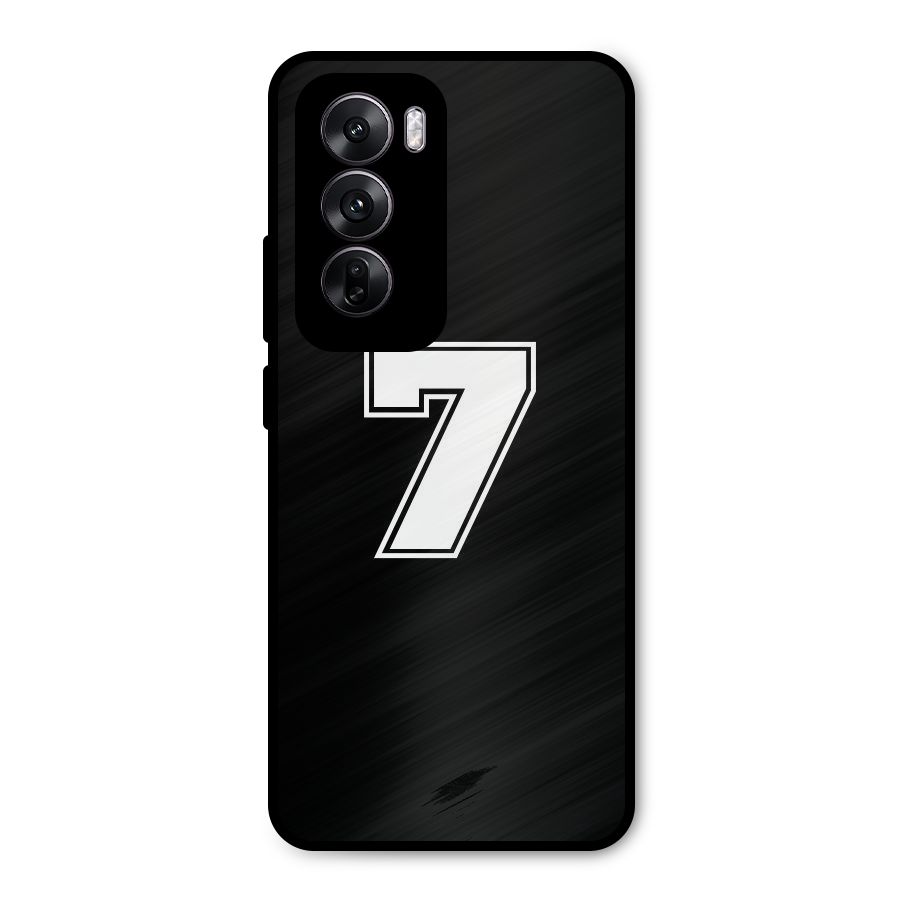 Number 7 Metal Back Case for Oppo Reno12