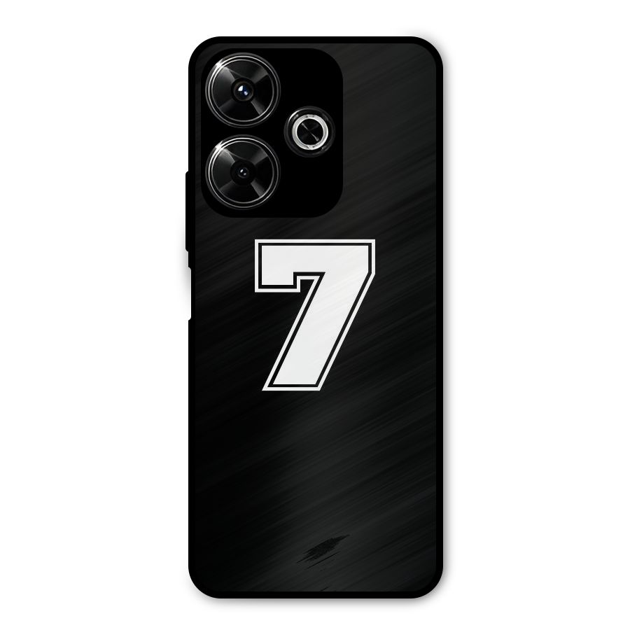 Number 7 Metal Back Case for Poco M6 Plus