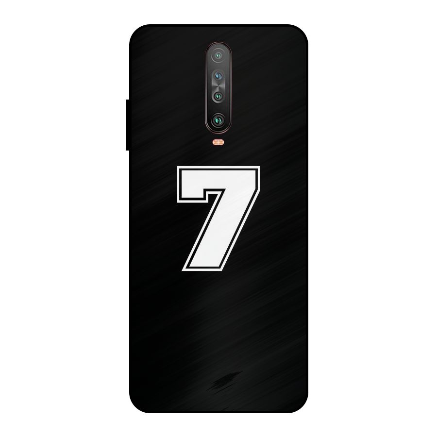 Number 7 Metal Back Case for Poco X2