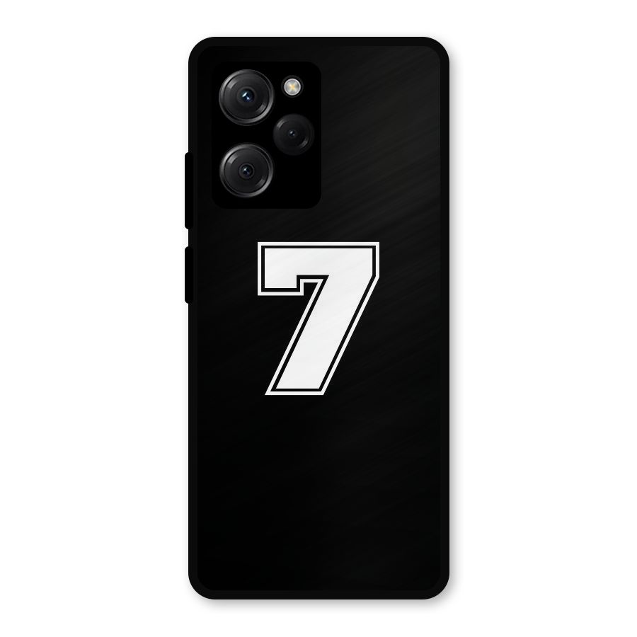 Number 7 Metal Back Case for Poco X5 Pro