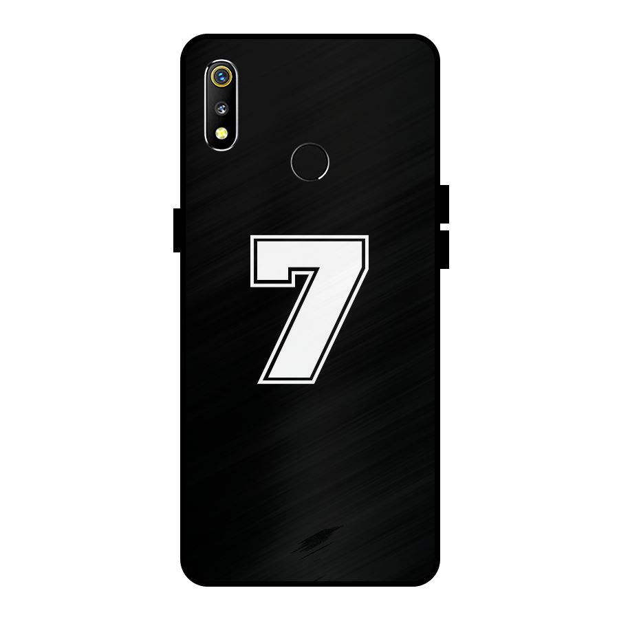 Number 7 Metal Back Case for Realme 3i