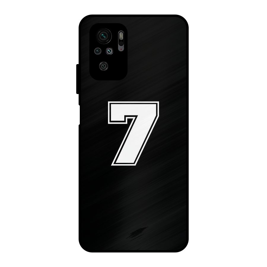 Number 7 Metal Back Case for Redmi Note 10S