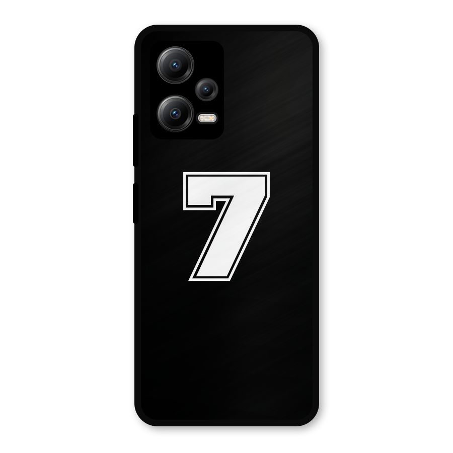 Number 7 Metal Back Case for Redmi Note 12 5G