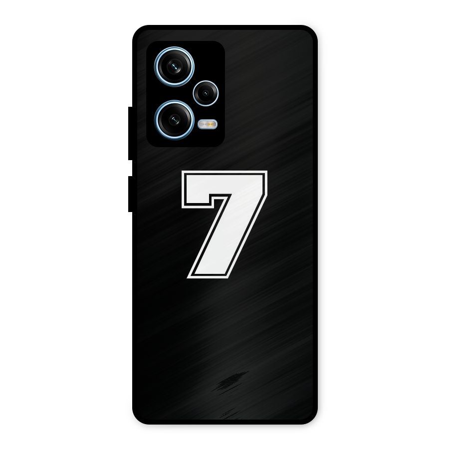 Number 7 Metal Back Case for Redmi Note 12 Pro