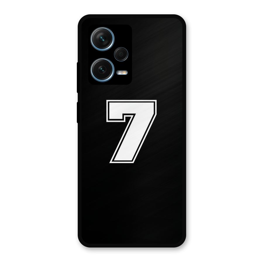 Number 7 Metal Back Case for Redmi Note 12 Pro Plus 5G