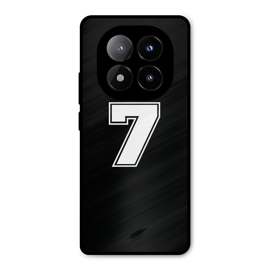 Number 7 Metal Back Case for Redmi Note 14 Pro Plus 5G
