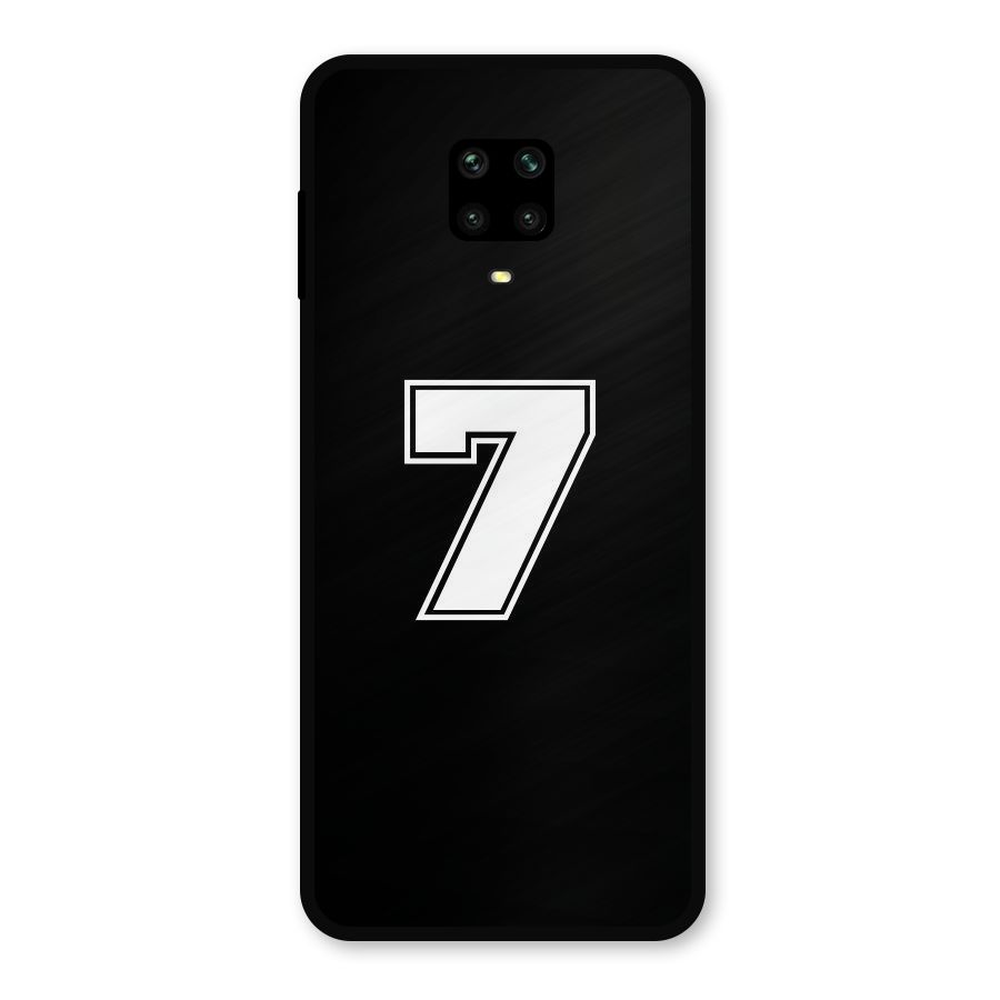 Number 7 Metal Back Case for Redmi Note 9 Pro Max