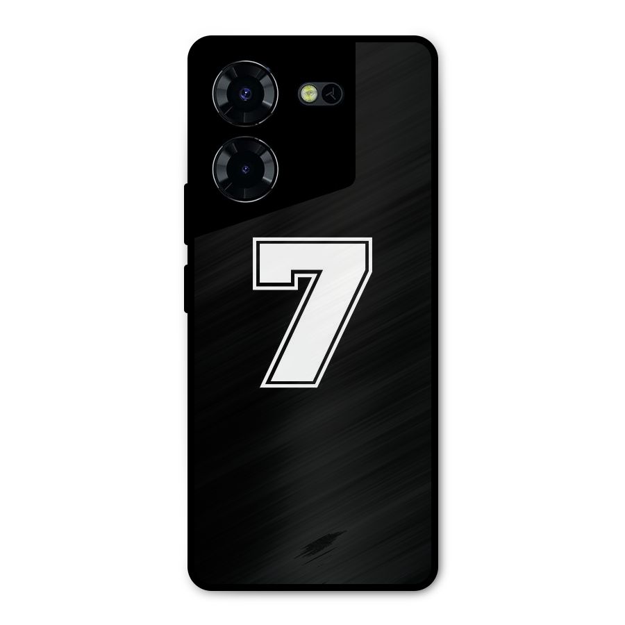 Number 7 Metal Back Case for Tecno Pova 5 Pro 5G