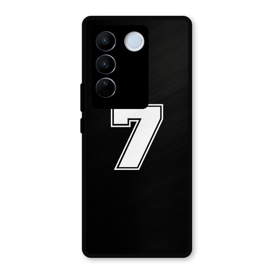 Number 7 Metal Back Case for Vivo V27 Pro