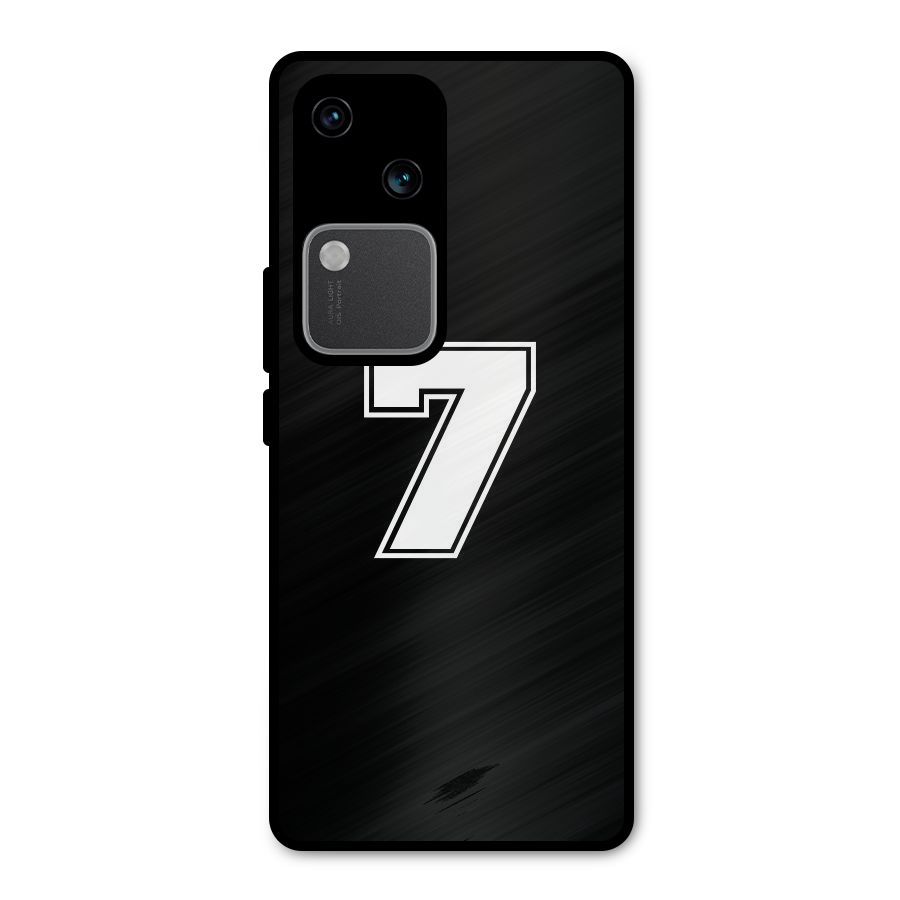 Number 7 Metal Back Case for Vivo V30 Pro
